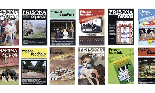 Portadas histricas de la revista Frisona Espaola