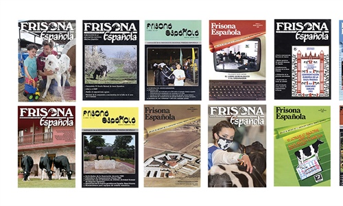 Portadas histricas de la revista Frisona Espaola