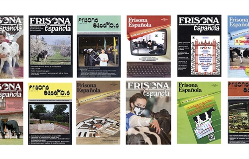 Portadas histricas de la revista Frisona Espaola