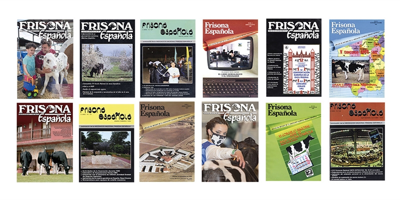 Portadas histricas de la revista Frisona Espaola