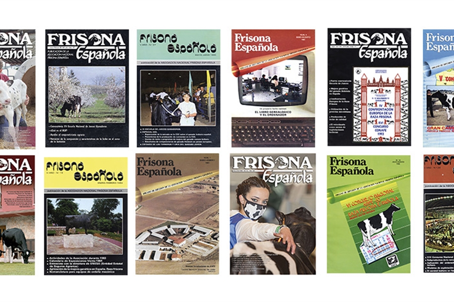 Portadas histricas de la revista Frisona Espaola