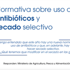 Normativa sobre uso de antibióticos y secado selectivo