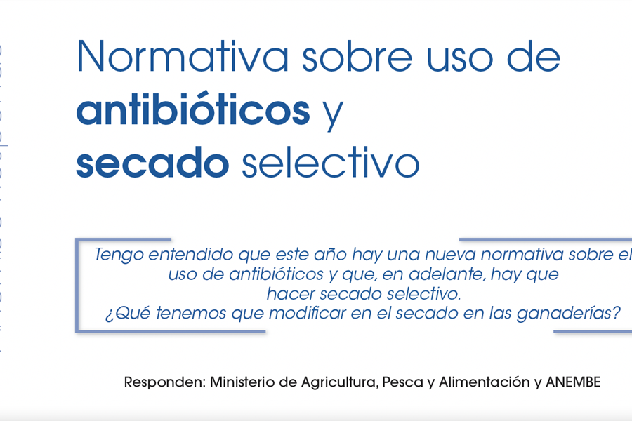 Normativa sobre uso de antibiticos y secado selectivo