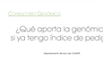 Qu aporta la genmica si ya tengo ndice de pedigr?