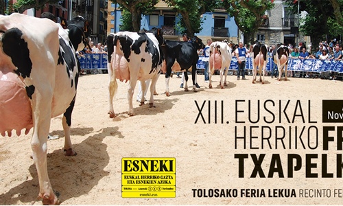 Cartel y programa del XIII Concurso de Ganado Frisn de Euskal Herria 2022