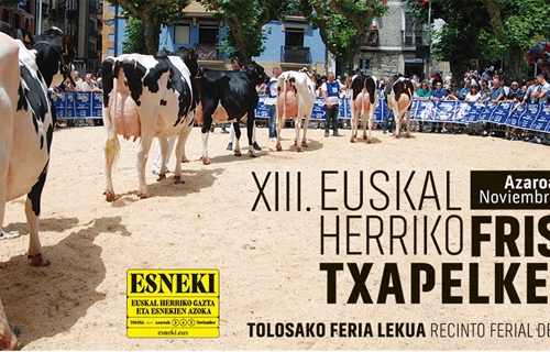 Cartel y programa del XIII Concurso de Ganado Frisn de Euskal Herria 2022