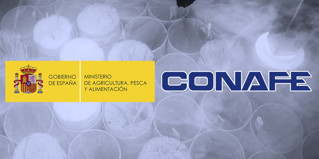 Firma del convenio MAPA-CONAFE para la custodia de material gentico de...