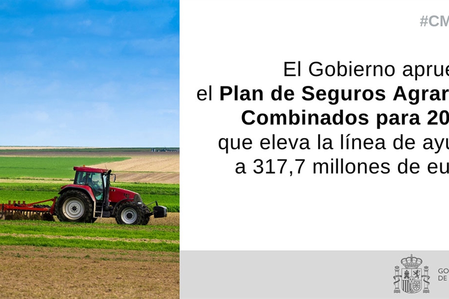 El Gobierno aprueba el Plan de Seguros Agrarios Combinados para 2023,...