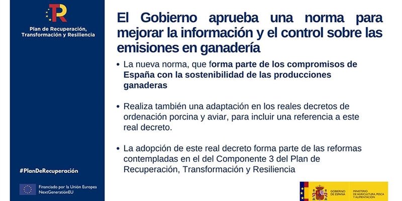 El Gobierno aprueba una norma para mejorar la informacin y el control sobre las emisiones en ganadera