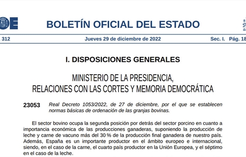 El BOE publica el real decreto que limita el tamao de las granjas de...