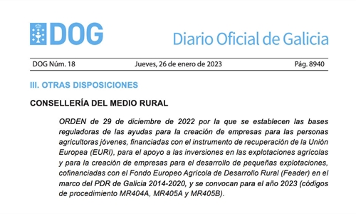 La Xunta convoca 38,8 millones de euros en ayudas para la incorporacin...