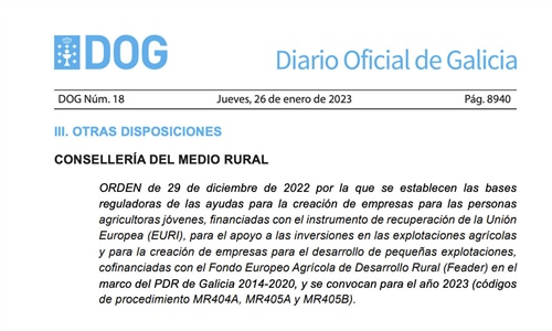 La Xunta convoca 38,8 millones de euros en ayudas para la incorporacin...