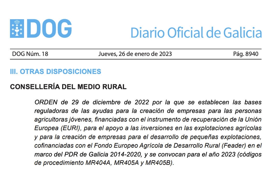 La Xunta convoca 38,8 millones de euros en ayudas para la incorporacin...