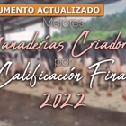 Mejores Ganaderas Criadoras por Calificacin Final de 2022