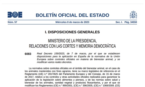 Publicada en el BOE la nueva normativa para mejorar el bienestar animal...