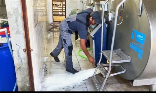 Ganaderos andaluces tiran leche por la "presin insostenible" de la...