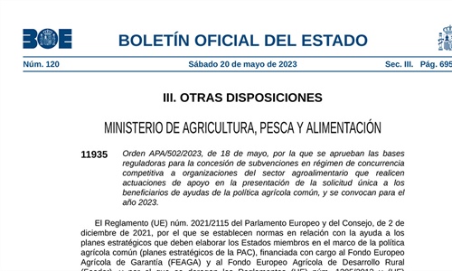 El Gobierno convoca ayudas de cuatro millones de euros por el...