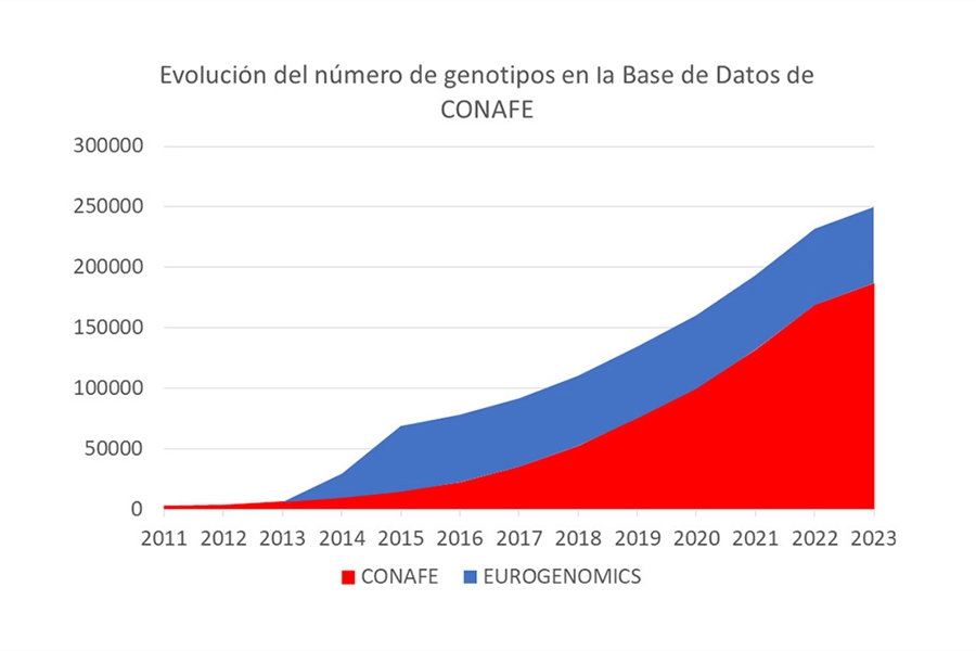 La base de datos de CONAFE alcanza los 250.000 genotipos de animales de...