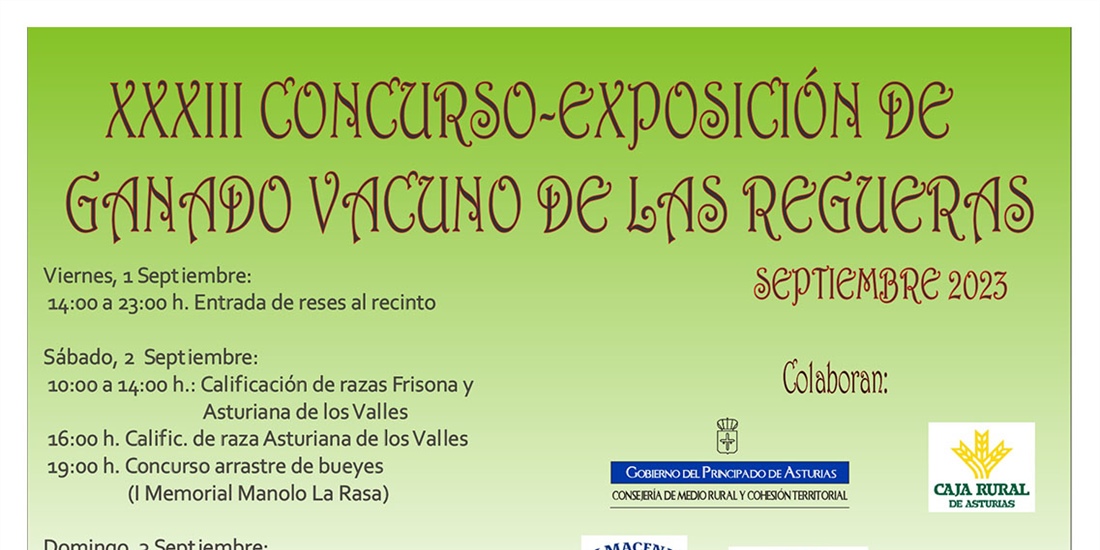 XXXIII Concurso-Exposicin de Ganado Vacuno de Las Regueras 2023