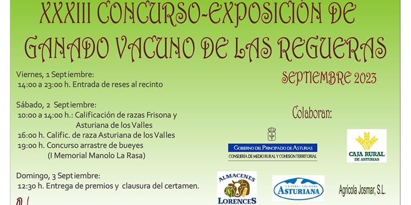 XXXIII Concurso-Exposicin de Ganado Vacuno de Las Regueras 2023