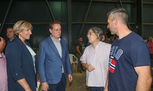 Marcelino Marcos, consejero de Medio Rural de Asturias, inaugura...