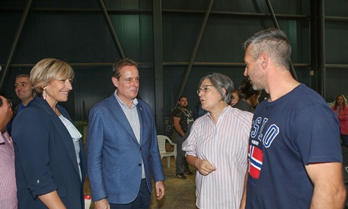 Marcelino Marcos, consejero de Medio Rural de Asturias, inaugura...