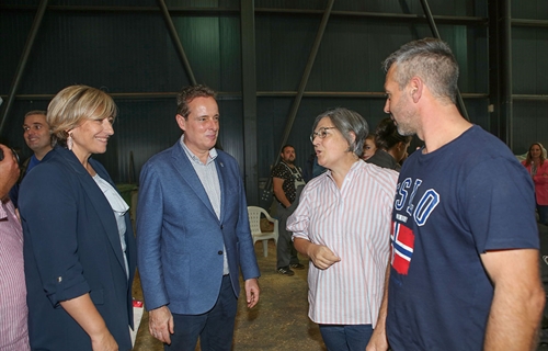 Marcelino Marcos, consejero de Medio Rural de Asturias, inaugura...