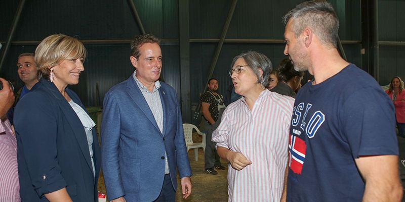 Marcelino Marcos, consejero de Medio Rural de Asturias, inaugura Agropec 2023, marco del 43 Concurso Nacional CONAFE de la Raza Frisona