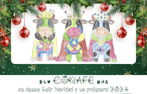CONAFE y Frisona Espaola os desean una Feliz Navidad y un prspero 2024