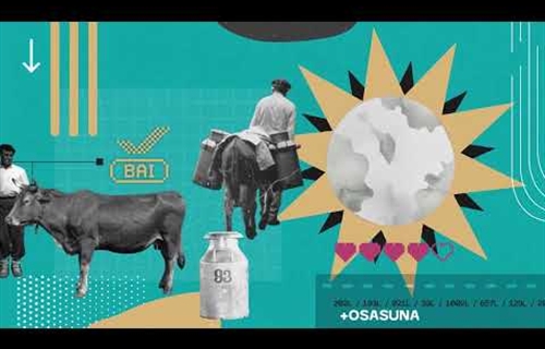 Una campaa invita en Euskadi al consumo de leche de vaca de los baserris