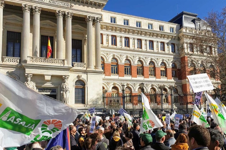 ASAJA, COAG y UPA mantienen los actos de protesta en Madrid el prximo...