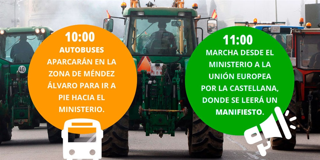 Hoy arranca la tercera semana de protestas con una tractorada en Madrid...