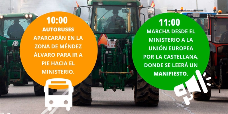 Hoy arranca la tercera semana de protestas con una tractorada en Madrid y el consejo de Ministros de Agricultura europeos en Bruselas