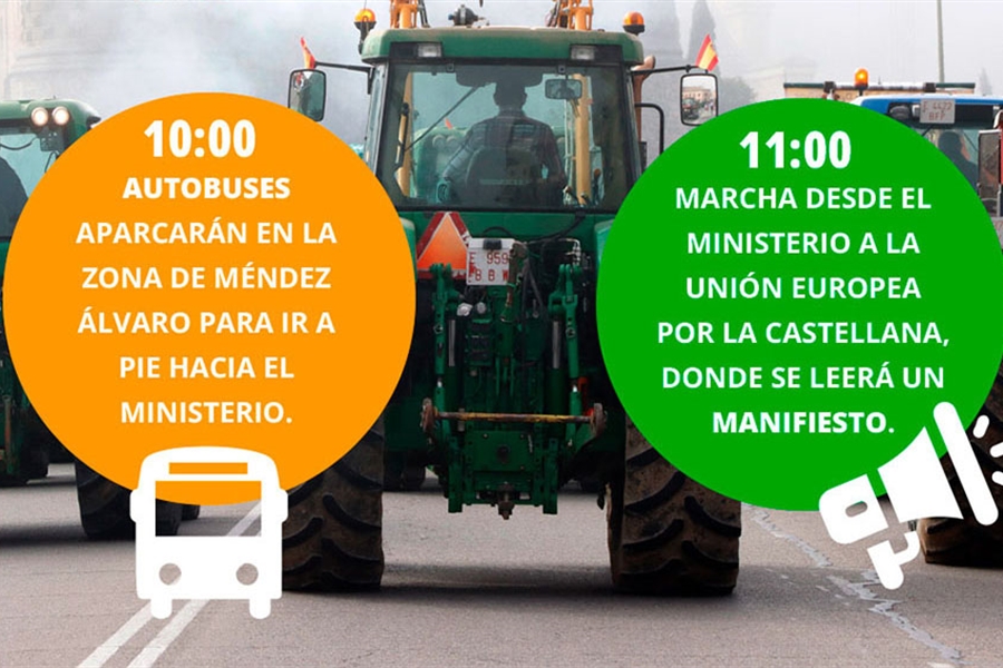 Hoy arranca la tercera semana de protestas con una tractorada en Madrid...