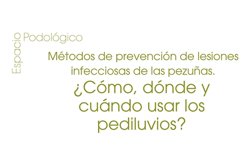 Mtodos de prevencin de lesiones infecciosas de las pezuas: Cmo,...