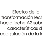 Efectos de la transformacin lechera hacia leche A2 sobre las caractersticas de coagulacin de la leche