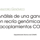 Anlisis de una ganadera en recra genmica y con acoplamientos CONAFE