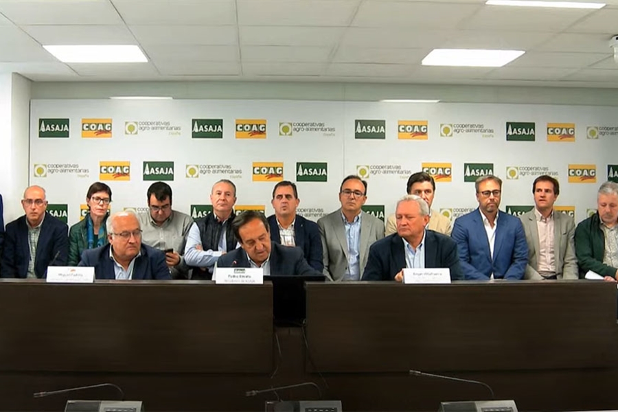 Asaja, COAG y Cooperativas Agro-alimentarias presentan al Gobierno un...