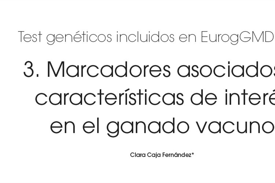 Test genticos incluidos en EurogGMD: 3. Marcadores asociados a...