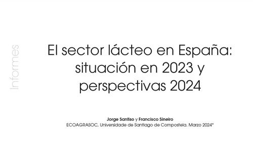 El sector lcteo en Espaa: situacin en 2023 y  perspectivas 2024