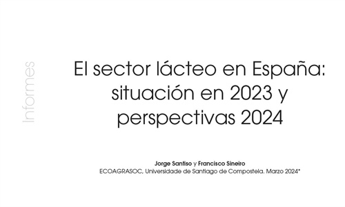 El sector lcteo en Espaa: situacin en 2023 y  perspectivas 2024