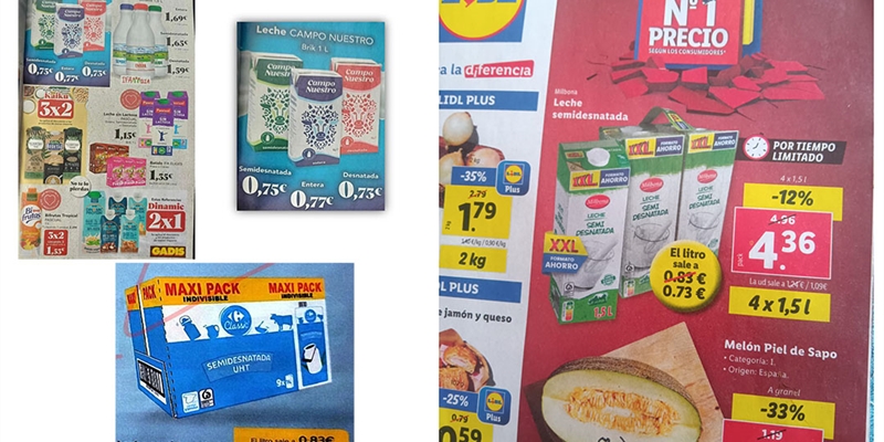 Unin de Uniones alerta que el uso de la leche como reclamo por parte de ciertas cadenas de supermercado lo acaba pagando el productor