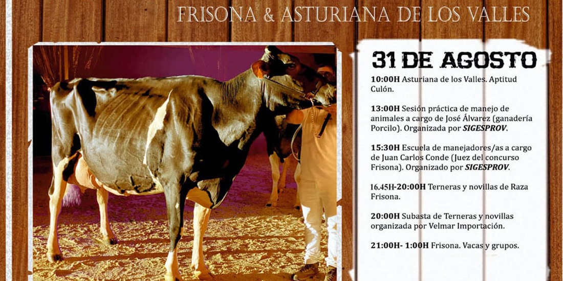 Ya est disponible el programa del 33 Concurso de la Raza Frisona de...