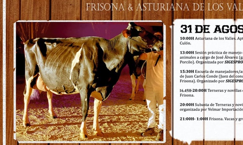 Ya est disponible el programa del 33 Concurso de la Raza Frisona de...