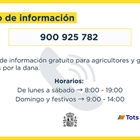 El MAPA habilita el telfono 900 925 782 para informar a agricultores y ganaderos afectados por la dana