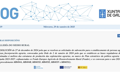 Galicia publica la resolucin de los planes de mejora, incorporacin de...