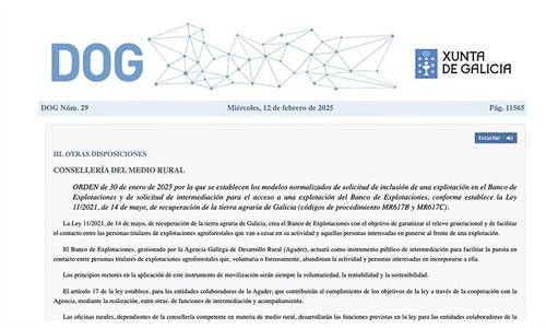 Galicia publica los modelos para solicitar la inclusin o el acceso en...