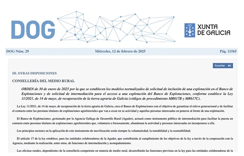 Galicia publica los modelos para solicitar la inclusin o el acceso en...