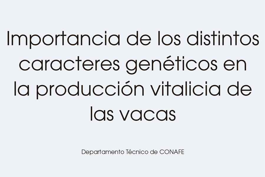Importancia de los distintos caracteres gen�ticos en la producci�n...