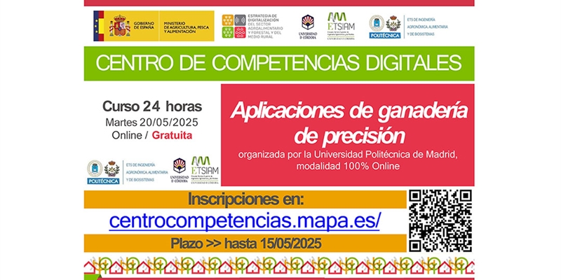 Abierta la inscripcin al curso online gratuito Aplicaciones de ganadera de precisin